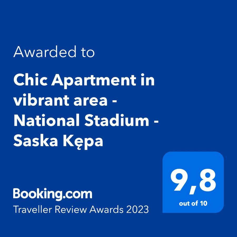 Chic Apartment In Vibrant Area - National Stadium - Saska Kepa Varsó Kültér fotó